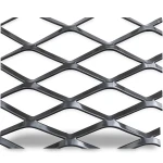 Hot Rolled Black Steel Expanded Metal Mesh Thickness 1.7 mm Width 1.22 m Length 3 m