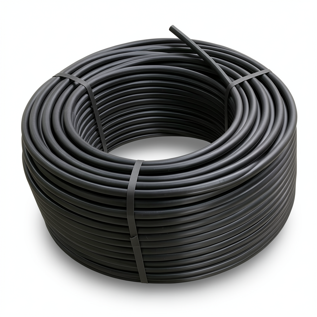 HDPE Pipe Coils Pressure 20 Bar PE100 Size 75 mm SDR 9 Black