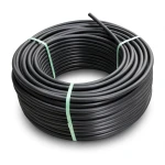 لفة أنابيب HDPE ضغط 20 بار PE100 قطر خارجي 75 مم SDR 9 لون أسود