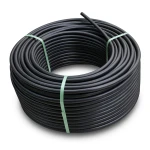 لفة أنابيب بلاستيك HDPE ضغط 20 بار [PE 100] قطر خارجي 110 مم SDR 9 لون أسود