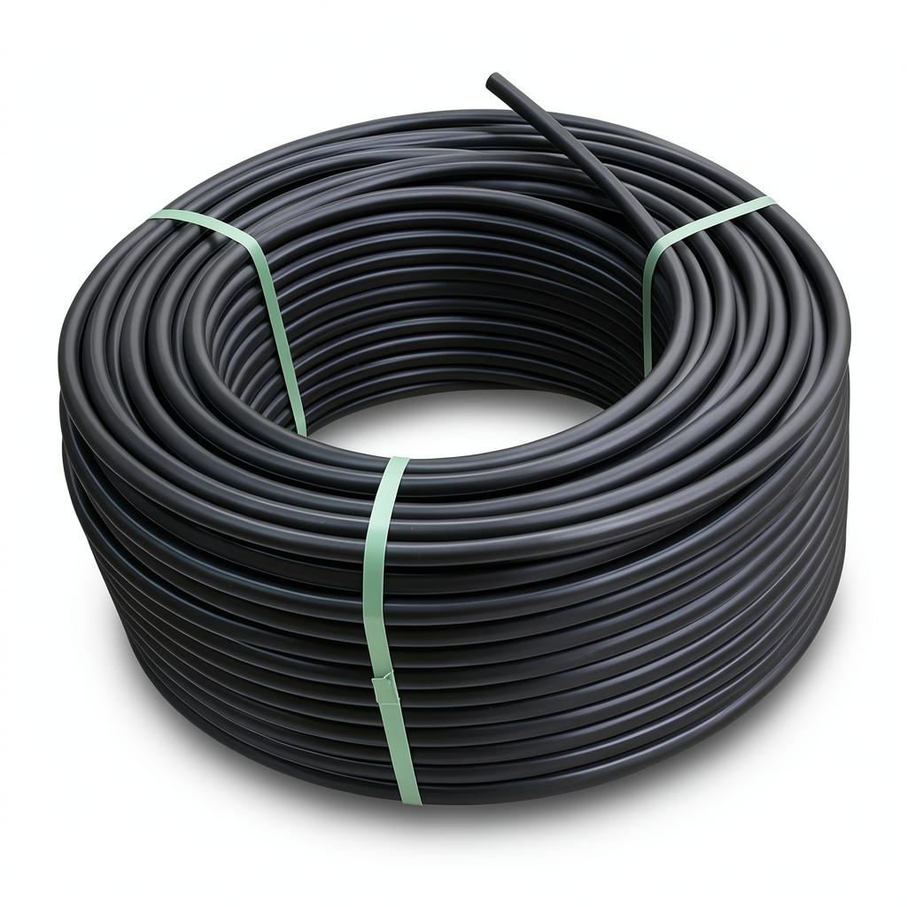لفة أنابيب بلاستيك HDPE ضغط 20 بار [PE 100] قطر خارجي 110 مم SDR 9 لون أسود