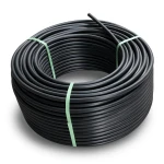 لفة أنابيب HDPE ضغط 20 بار [PE 100] قطر خارجي 140 مم SDR 9 لون أسود