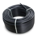 لفة أنابيب بلاستيك HDPE قطر خارجي 160 مم SDR 9 ضغط 20 بار لون أسود