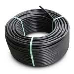 لفة أنابيب HDPE ضغط 20 بار [PE 100] قطر خارجي 140 مم SDR 9 لون أسود