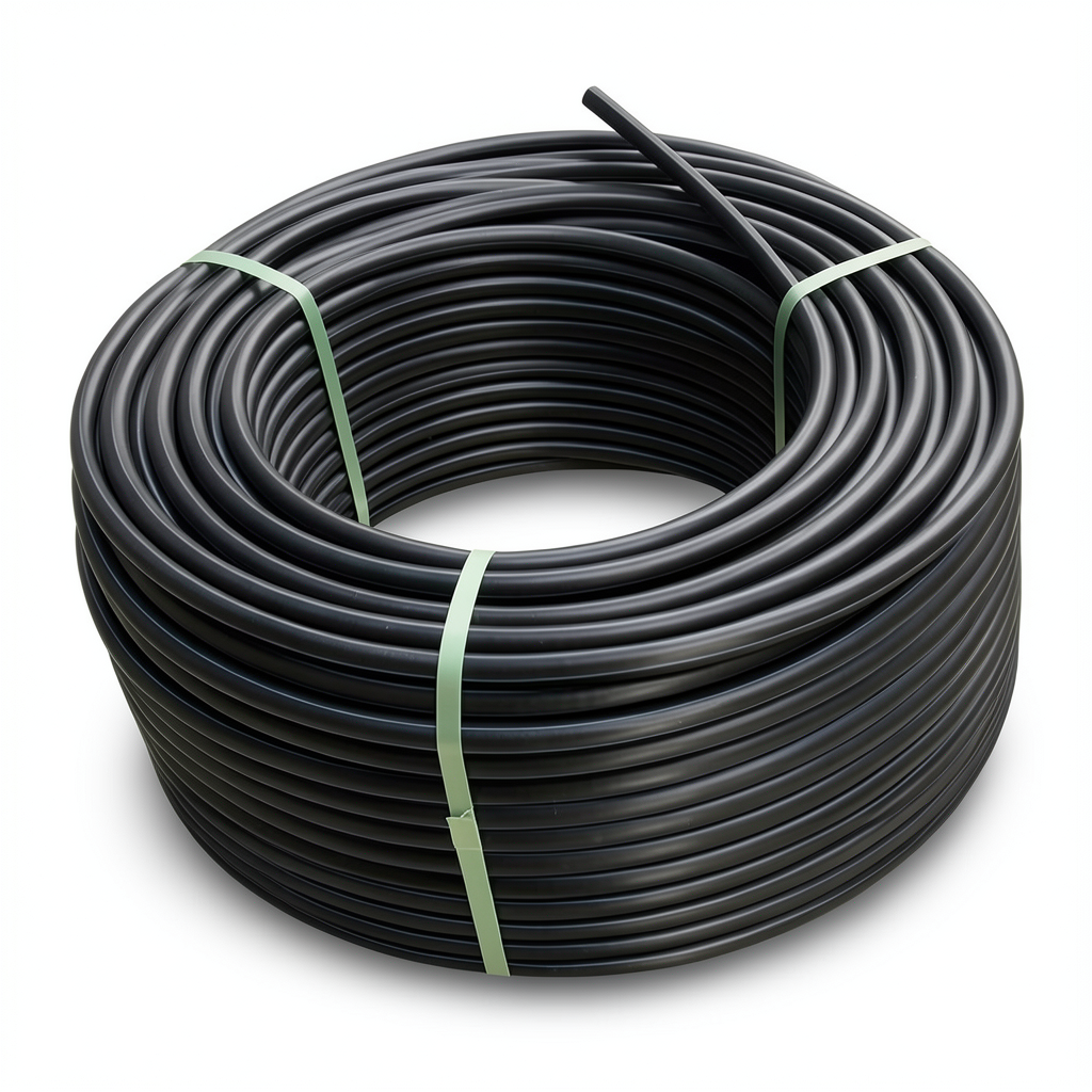 لفة أنابيب HDPE ضغط 12.5 بار [PE 80] قطر خارجي 25 مم SDR 11 لون اسود
