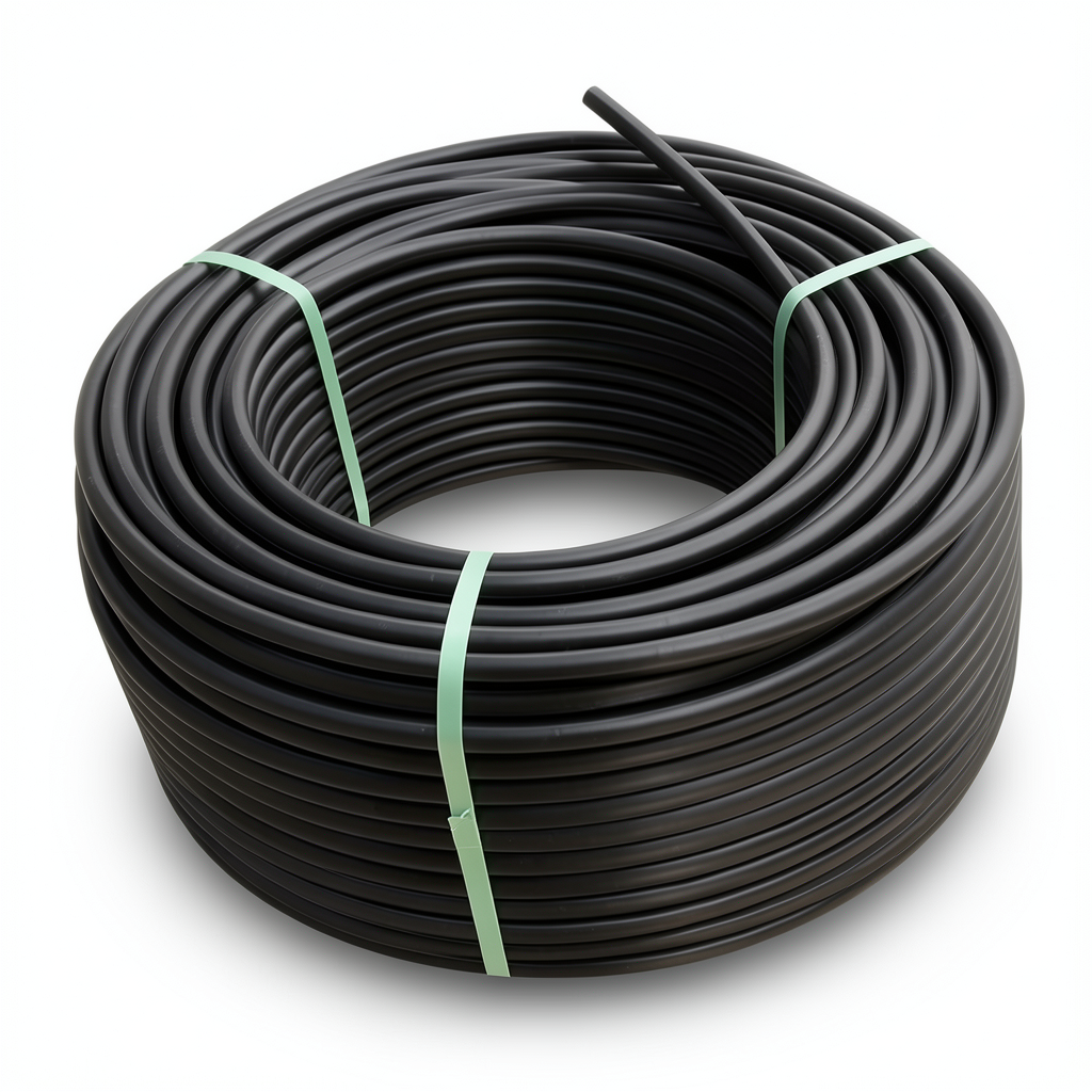HDPE Plastic Coil Pipe PN 12.5 Bar PE 80 40 mm SDR 11 Black