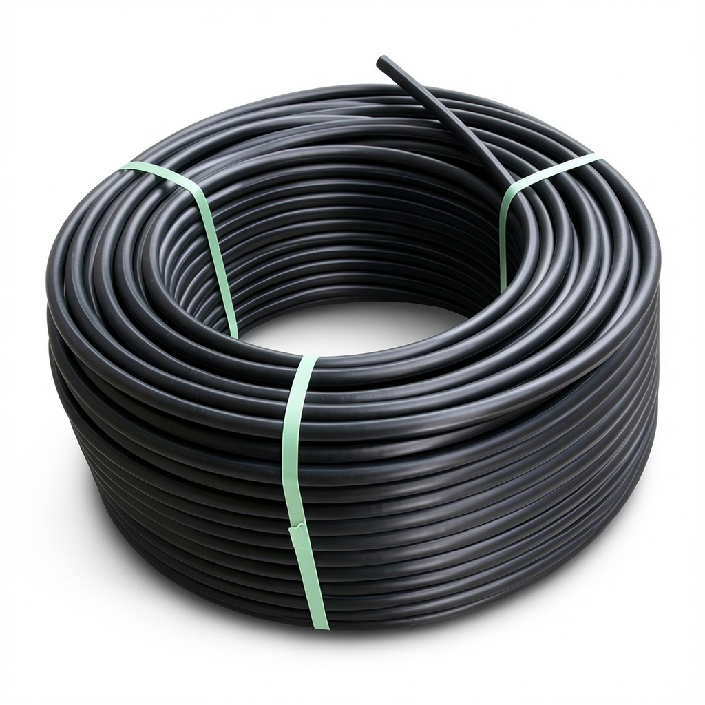 HDPE Coil Pipe Nominal Pressure 12.5 Bar PE 80 Outside Diameter 50 mm SDR 11 Black