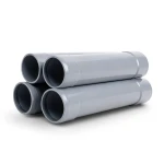 مواسير UPVC ضغط 4 بار قطر خارجي 250 مم سمك 4.9 مم لون رمادي