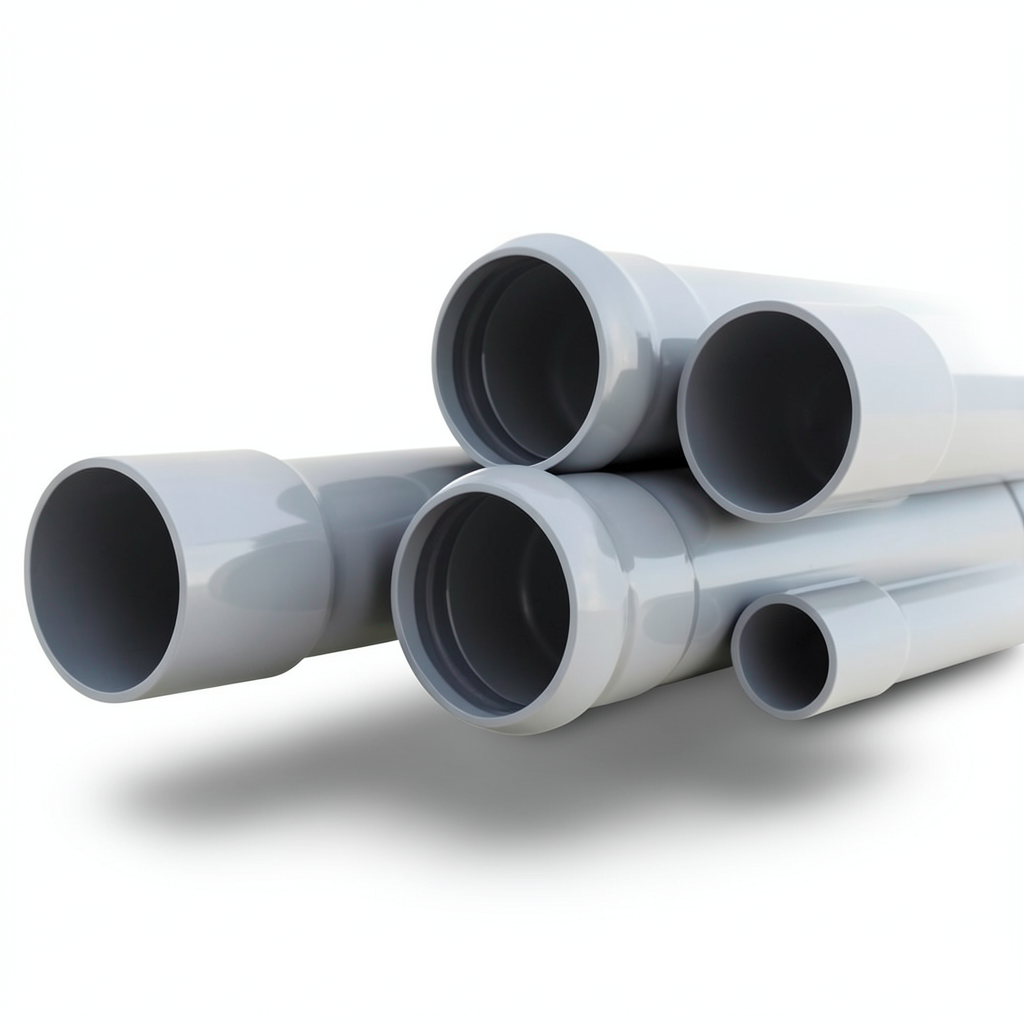 UPVC Pipes Nominal Pressure 4 Bar Outside Diameter 280 mm Thickness 5.5 mm Gray