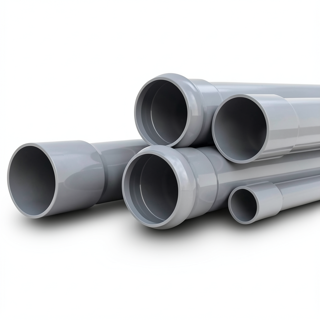 UPVC Pipes Nominal Pressure 4 Bar Outside Diameter 315 mm Thickness 6.2 mm Gray