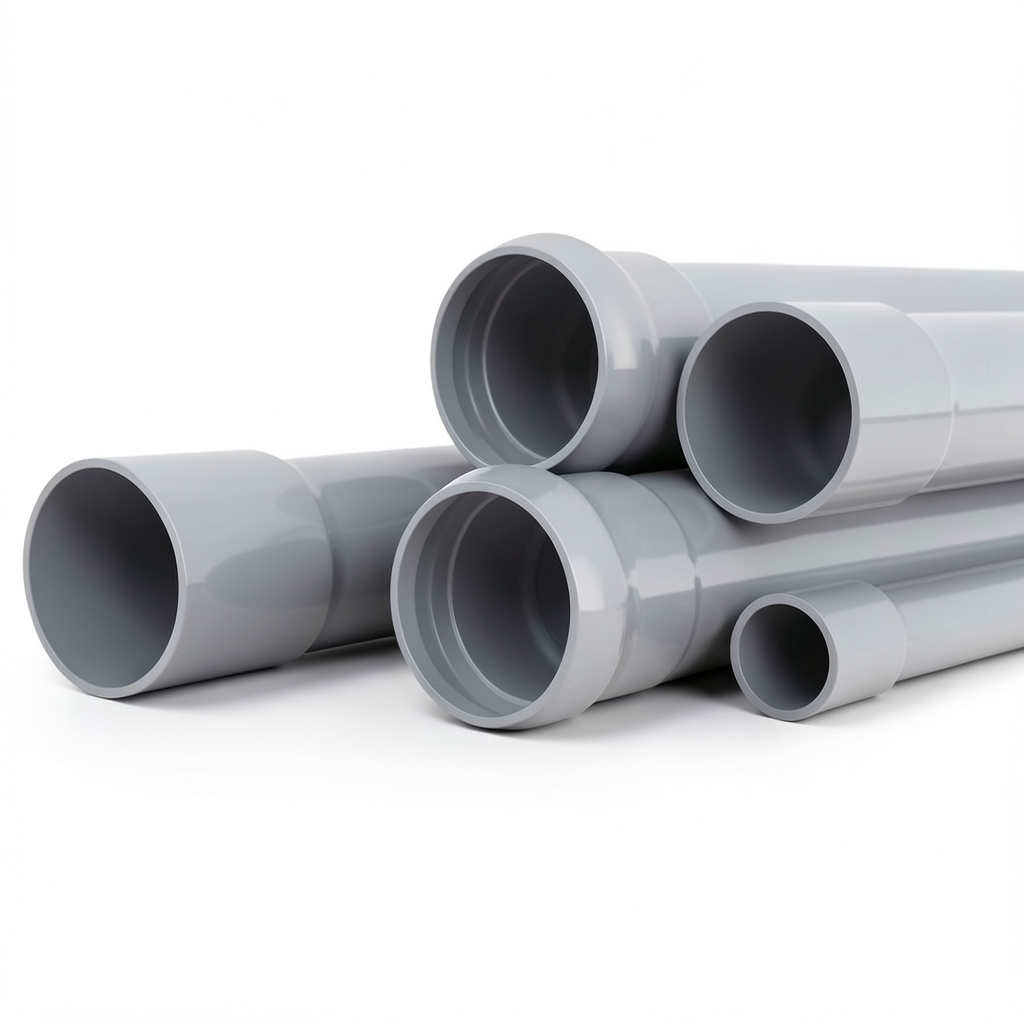 UPVC Pipes Nominal Pressure 4 Bar Outside Diameter 400 mm Thickness 7.9 mm Gray