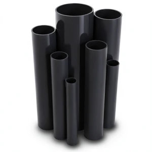 مواسير UPVC ضغط اسمي 45 بار قطر خارجي 21.5 مم سمك 4.3 مم لون اسود