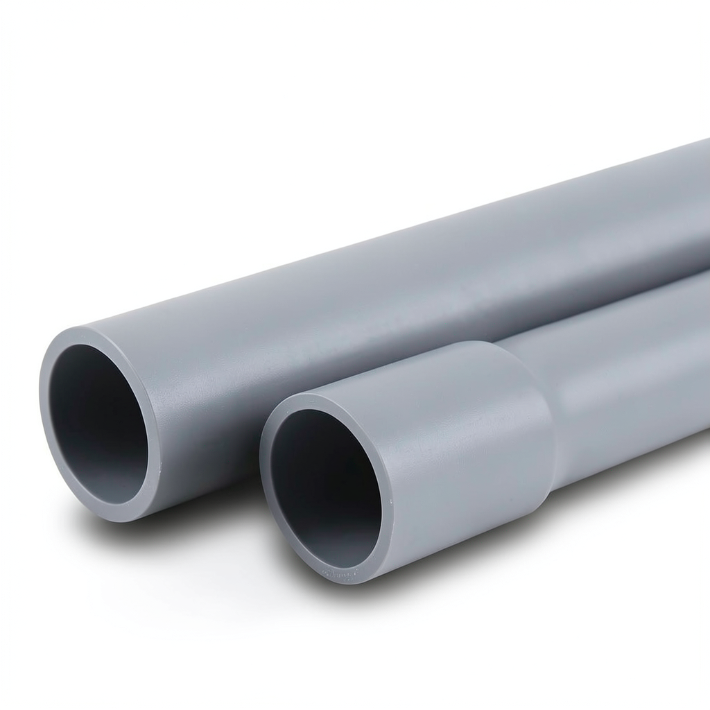 UPVC Pipes Nominal Pressure 16 Bar Outer Diameter 140 mm Thickness 10.40 mm Gray