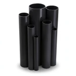 مواسير UPVC ضغط 12 بار قطر خارجي 26.6 مم سمك 1.6 مم لون اسود