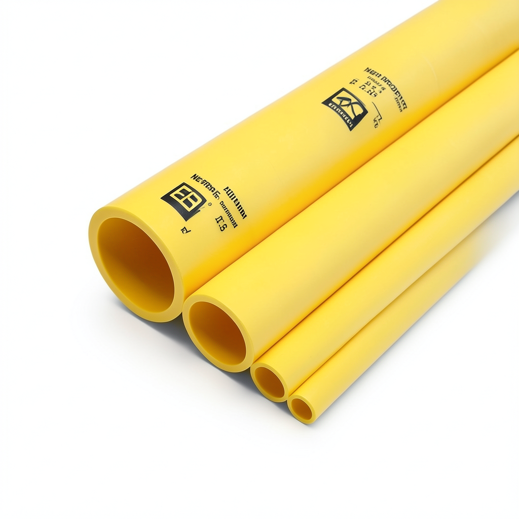 مواسير HDPE PE 80 ضغط 12.5 بار قطر 400 مم سمك 36.3 مم لون أصفر | نيبروبلاست