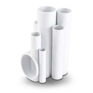 مواسير UPVC ضغط 12 بار قطر خارجي 26.9 مم سمك 1.8 مم لون أبيض