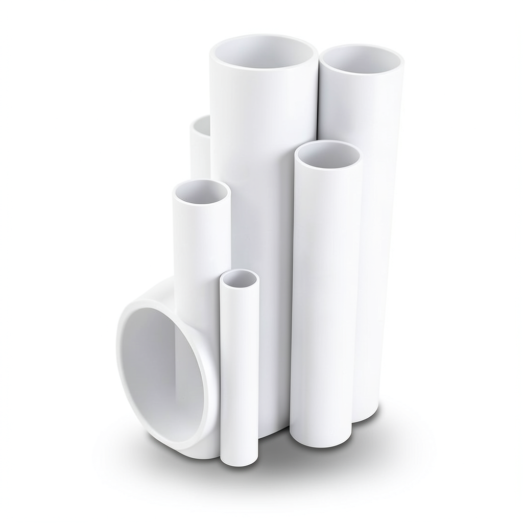 مواسير UPVC ضغط 12 بار قطر خارجي 26.9 مم سمك 1.8 مم لون أبيض