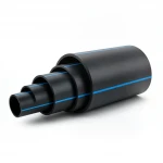 مواسير بلاستيك HDPE ضغط  10 بار [PE 100] قطر خارجي 450 مم  SDR 17  لون اسود مع خط ازرق | شركة المنى