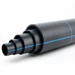 مواسير HDPE ضغط  10 بار [PE 100] قطر خارجي 560 مم  SDR 17  لون اسود مع خط ازرق | شركة المنى