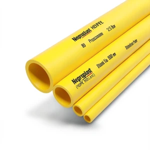 مواسير HDPE نيبروبلاست PE 80 ضغط 12.5 بار قطر 500 مم سمك 45.4 مم أصفر | نيبروبلاست