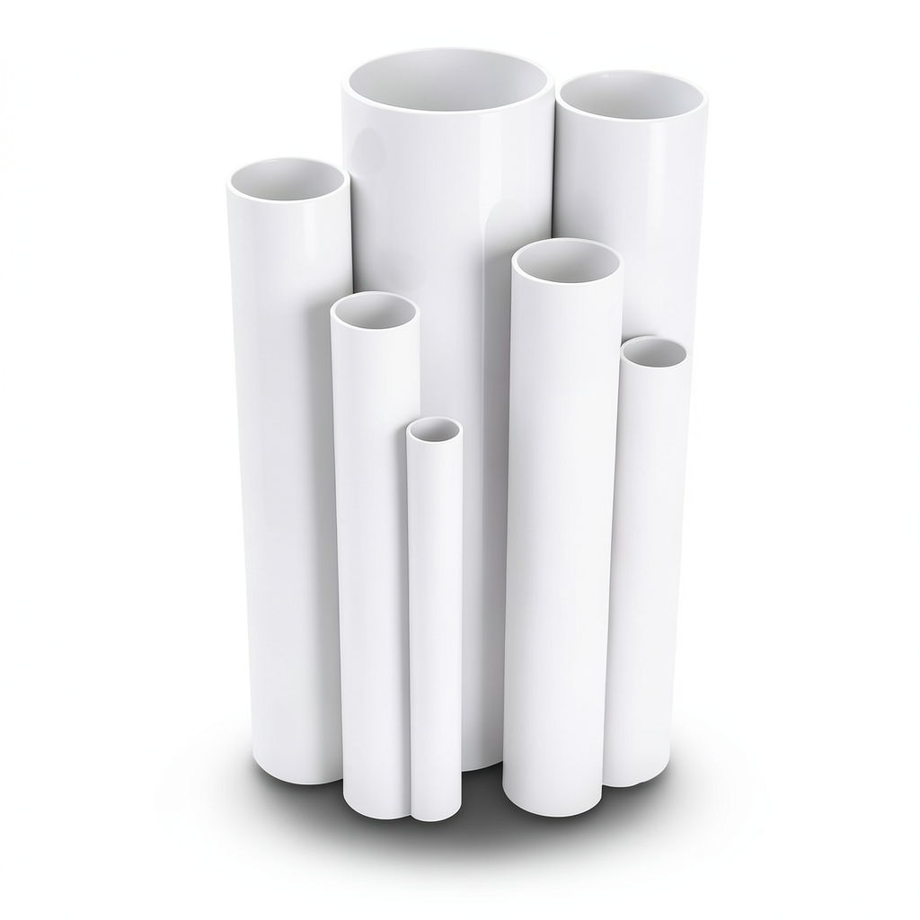 مواسير UPVC قطر خارجي 50 مم سمك 1.8 مم لون أبيض