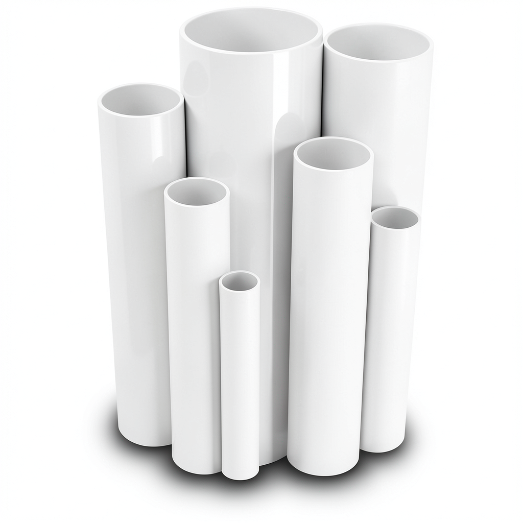 مواسير UPVC قطر خارجي 75 مم سمك 1.8 مم لون أبيض