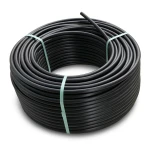 لفة أنابيب بلاستيك HDPE ضغط 20 بار [PE 100] قطر خارجي 110 مم SDR 9 لون أسود