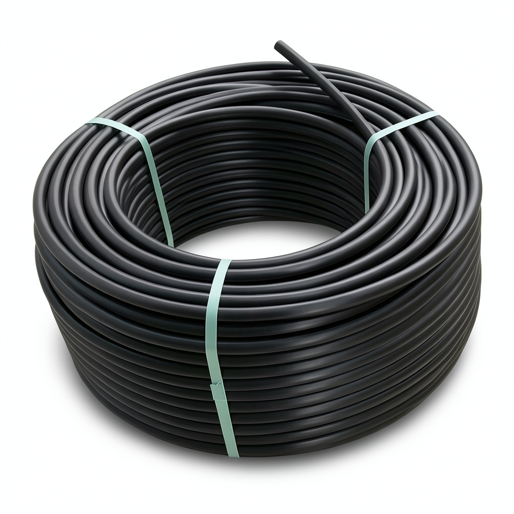 لفة أنابيب بلاستيك HDPE ضغط 20 بار [PE 100] قطر خارجي 110 مم SDR 9 لون أسود