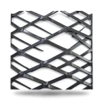 Hot Rolled Black Steel Expanded Metal Mesh Thickness 1.8 mm Width 1.22 m Length 4 m