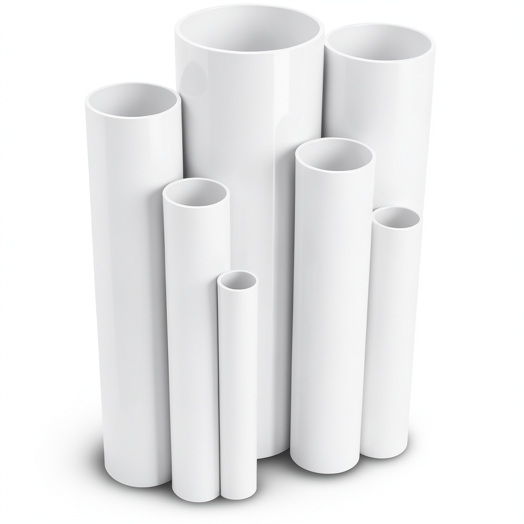 مواسير UPVC قطر خارجي 160 مم سمك 3.2 مم لون أبيض