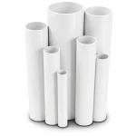 مواسير UPVC قطر خارجي 200 مم سمك 4.9 مم لون أبيض