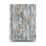 Italian Wallpaper Blue With Brown Geometric Design, Size 10m x 1.06m, Model RC19070