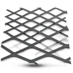 Hot Rolled Black Steel Expanded Metal Mesh Thickness 2.7 mm Width 1.22 m Length 4 m