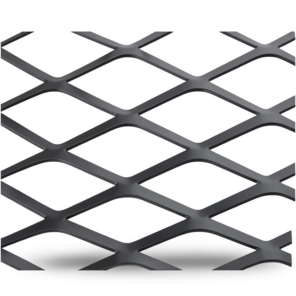 Hot Rolled Steel Expanded Metal Mesh Thickness 1.7 mm Width 1.22 m Length 5 m
