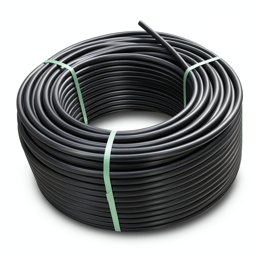 HDPE Plastic Coil Pipe PN 12.5 Bar PE 80 OD 63 mm SDR 11 Black