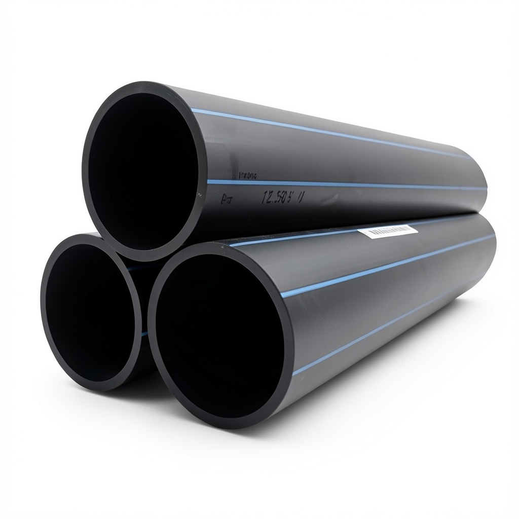 أنابيب HDPE نيبروبلاست PE 80 ضغط 12.5 بار قطر خارجي 280 مم سمك 25.4 مم أسود | نيبروبلاست