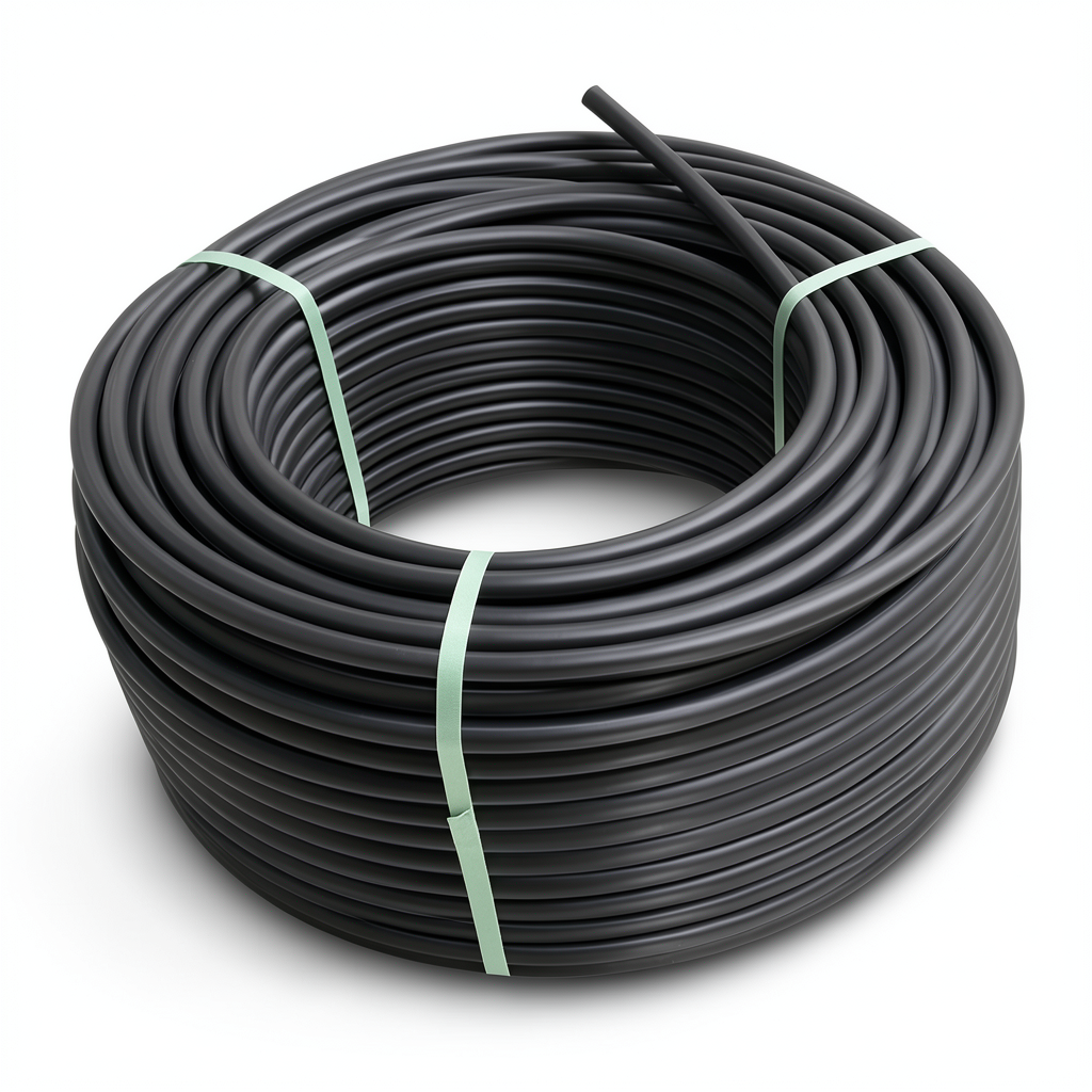 لفة أنابيب بلاستيك HDPE ضغط 12.5 بار PE 80 قطر خارجي 90 مم SDR 11 لون أسود