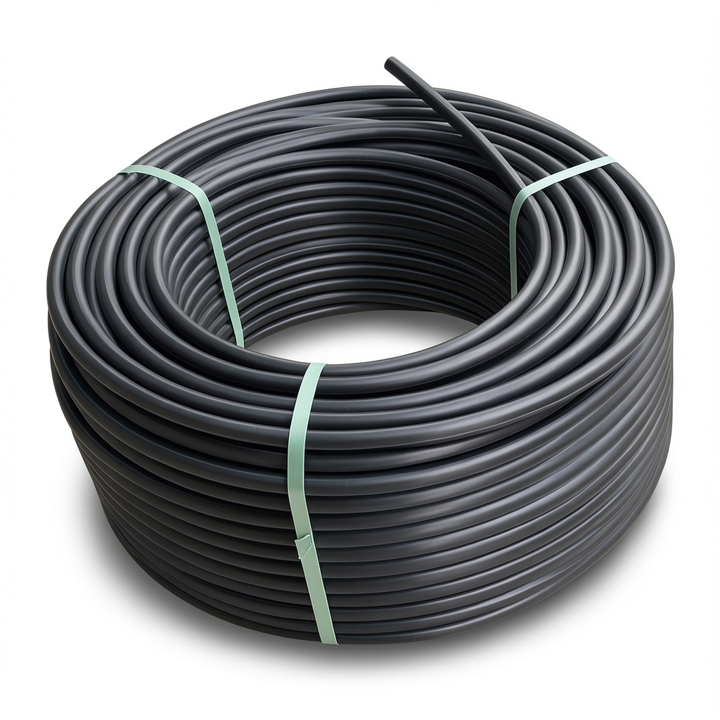 لفة أنابيب HDPE ضغط 12.5 بار PE 80 قطر خارجي 110 مم SDR 11 لون أسود