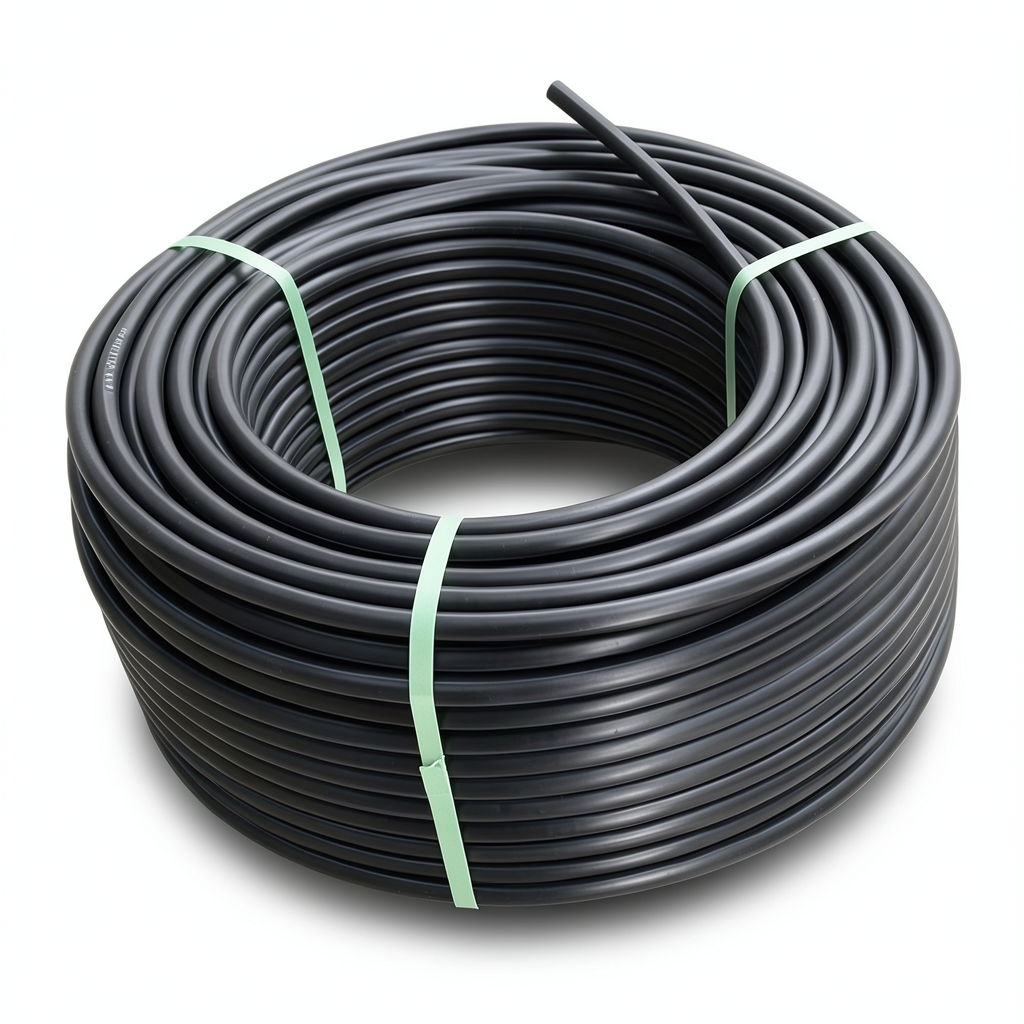 لفة أنابيب بلاستيك HDPE ضغط 12.5 بار PE 80 قطر خارجي 125 مم SDR 11 لون أسود