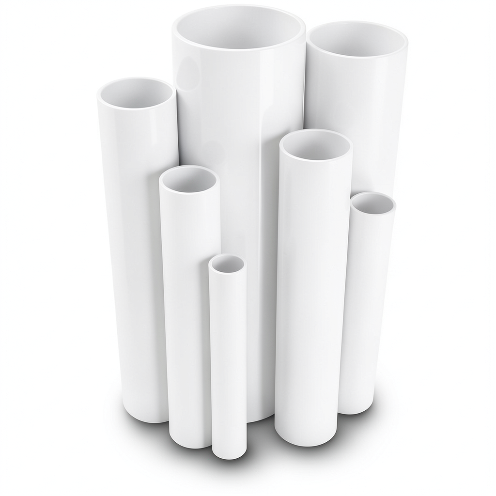 UPVC Pipes Outside Diameter 110 mm Thickness 3.2 mm White
