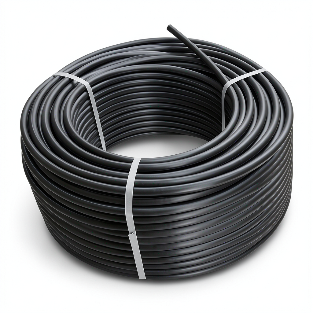 HDPE Coil Pipe Nominal Pressure 12.5 Bar PE 80 OD 140 mm SDR 11 Black