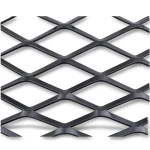 Hot Rolled Black Steel Expanded Metal Mesh 2.3 mm Thick 1.22x5 m