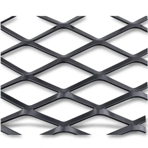 Hot Rolled Black Steel Expanded Metal Mesh 2.3 mm Thick 1.22x5 m