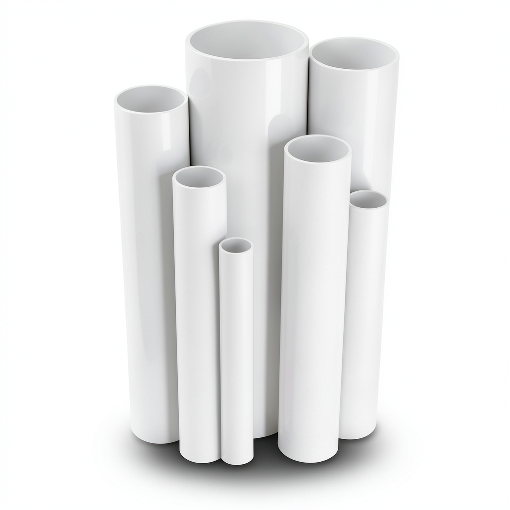 مواسير UPVC قطر خارجي 160 مم سمك 4.1 مم لون أبيض