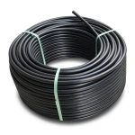 لفة أنابيب HDPE ضغط 16 بار PE 80 قطر خارجي 16 مم SDR 9 لون أسود