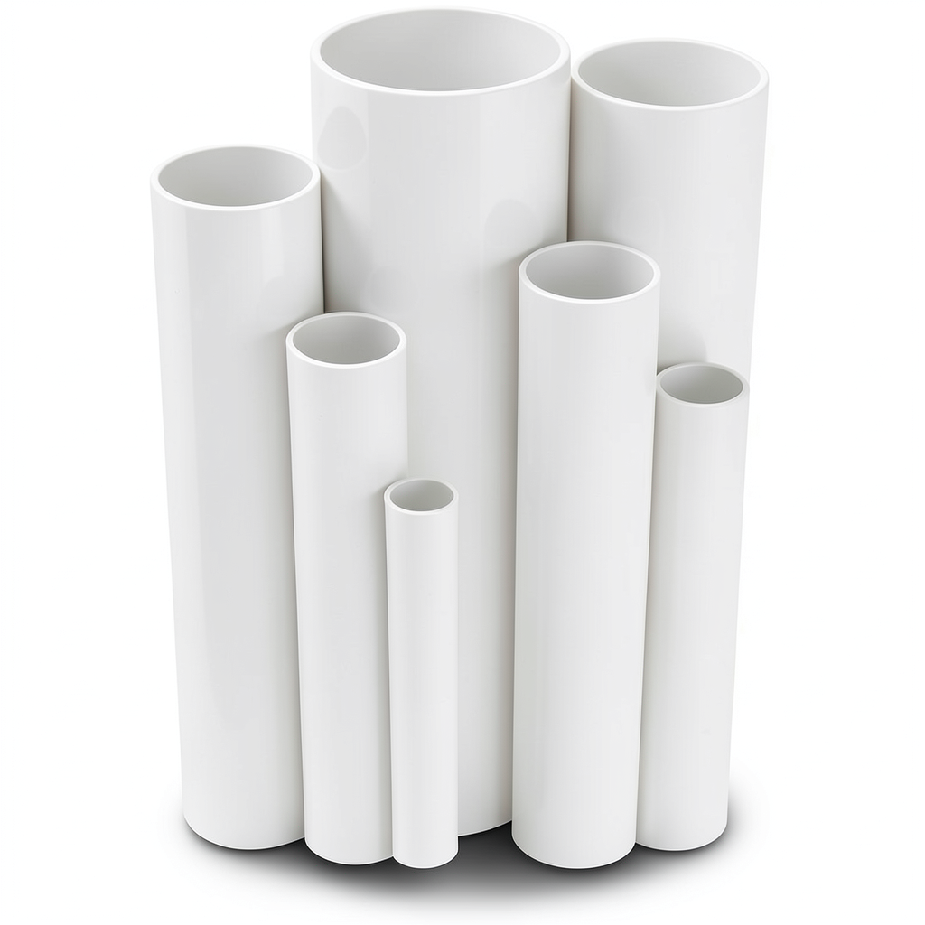 مواسير UPVC قطر خارجي 110 مم سمك 3.2 مم لون أبيض