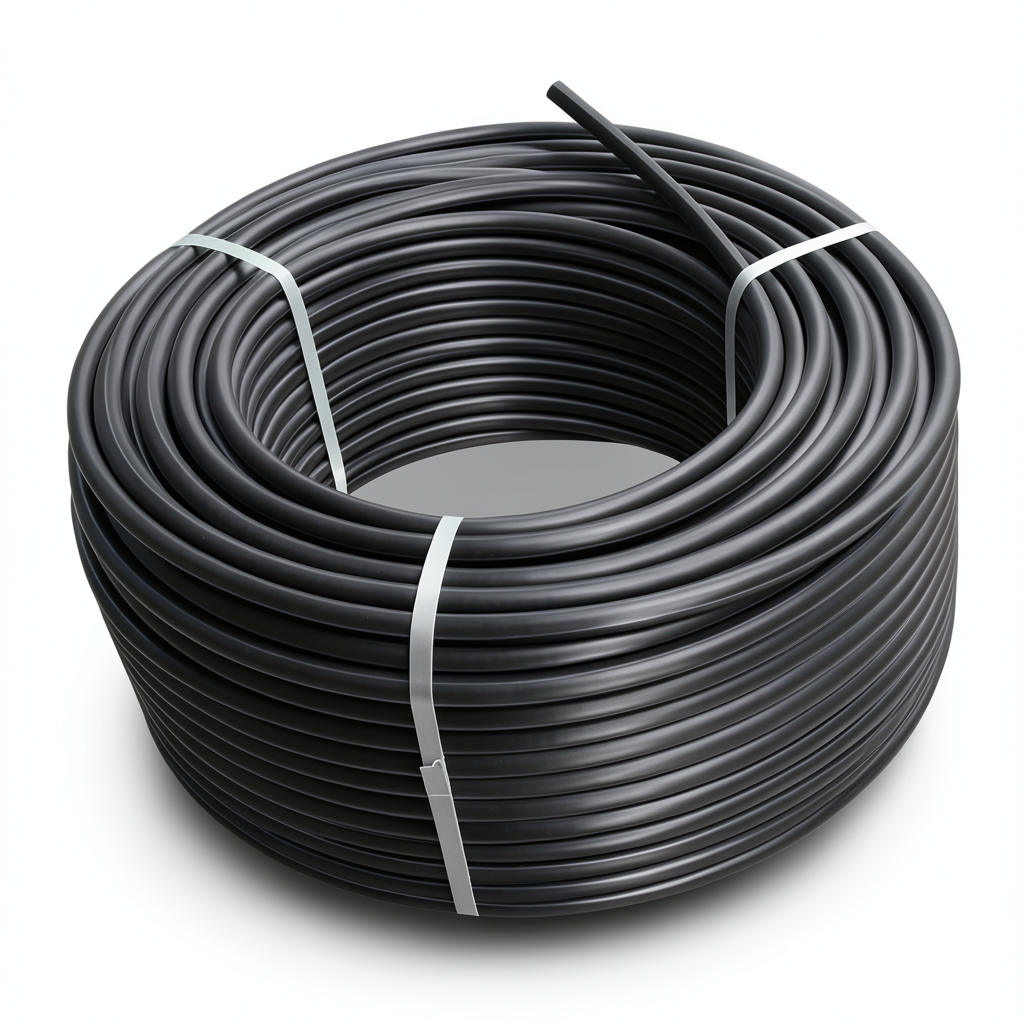 لفة أنابيب HDPE ضغط 16 بار PE 80 قطر خارجي 20 مم SDR 9 لون اسود