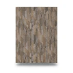 Italian Wallpaper Brown Color Geometric Design, Size 10m x 1.06m, Model RC19072