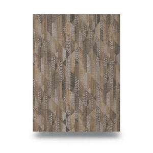 Italian Wallpaper Brown Color Geometric Design, Size 10m x 1.06m, Model RC19072