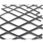 Hot Rolled Black Steel Expanded Metal Mesh Thickness 1.8 mm Width 1.22 m Length 6 m